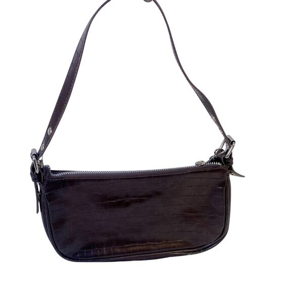 NWT Divided H&M Maroon Purse with Silver Chain - Picture 5 of 8